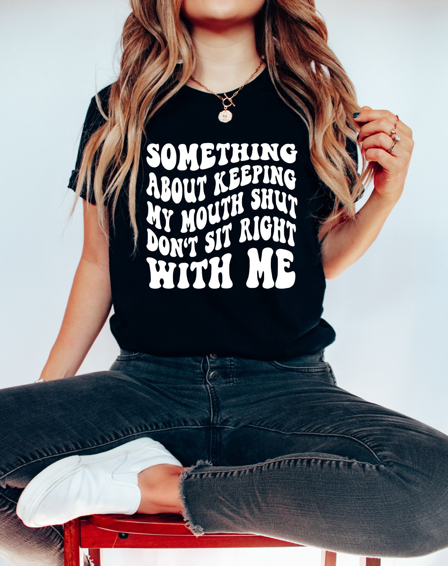 Something About Keeping My Mouth Shut Tee