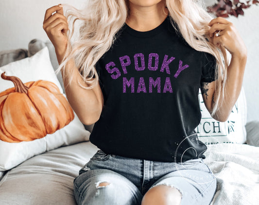 Spooky Mama Glitter Shirt